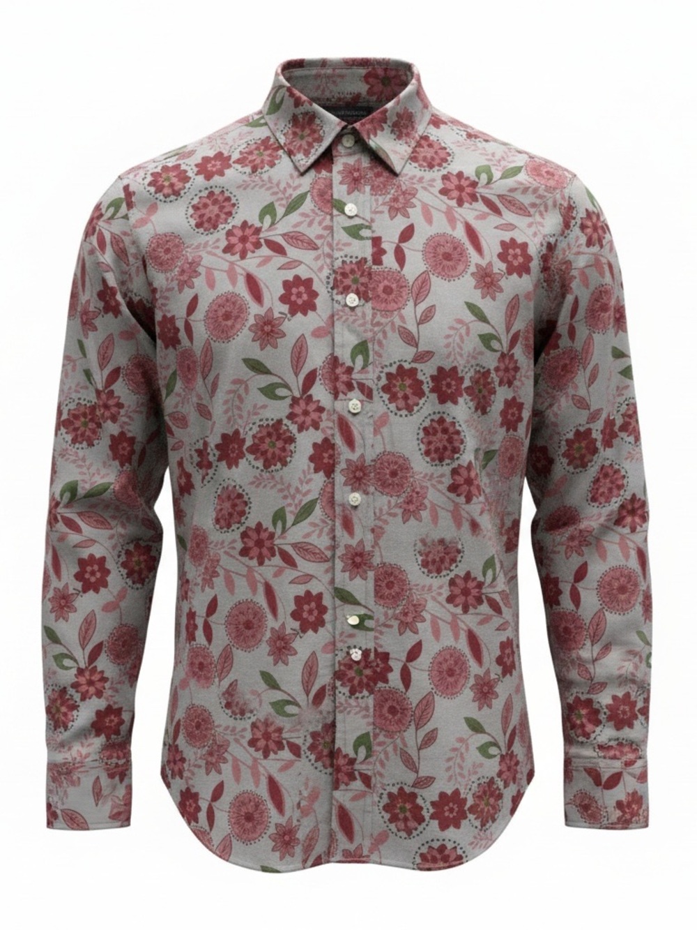 Daniel Cremieux Rose-Red Floral Button-Down Shirt